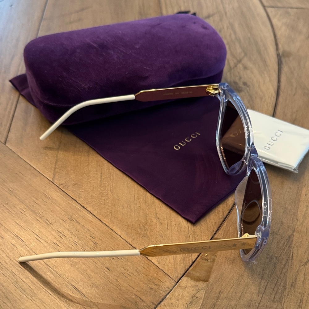 Gucci 56 Mm Rectangular Sunglasses - Authentic - image 6